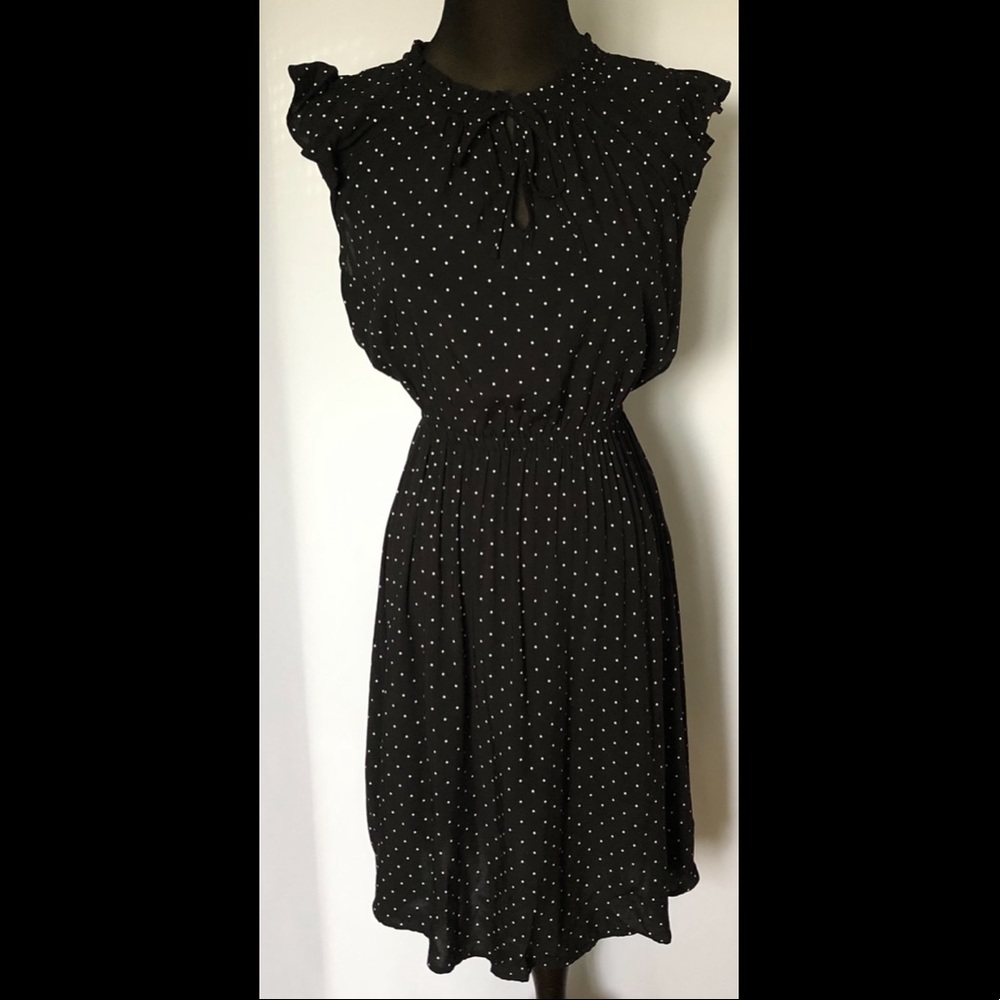 Old Navy Black Polka Dot Dress